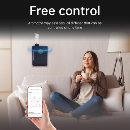 Flycross Essential Oil Diffuser - Aroma Machine for House,Hotel,touchscreens/App Control, Essential oil Diffusers for home, air fresheners for home, M500-Black, hotel fragrance diffuser