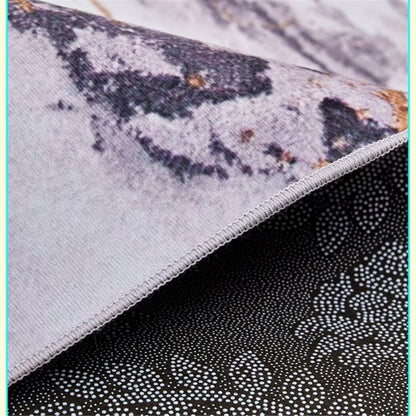 SUNYRDSM Tappeto Palestrina Bambini Tappeto Per Bimbi Linee di design geometrico grigio verde in stile moderno, accessori decorativi per camera da letto rettangolari, resistenti all'umidità 120X160CM