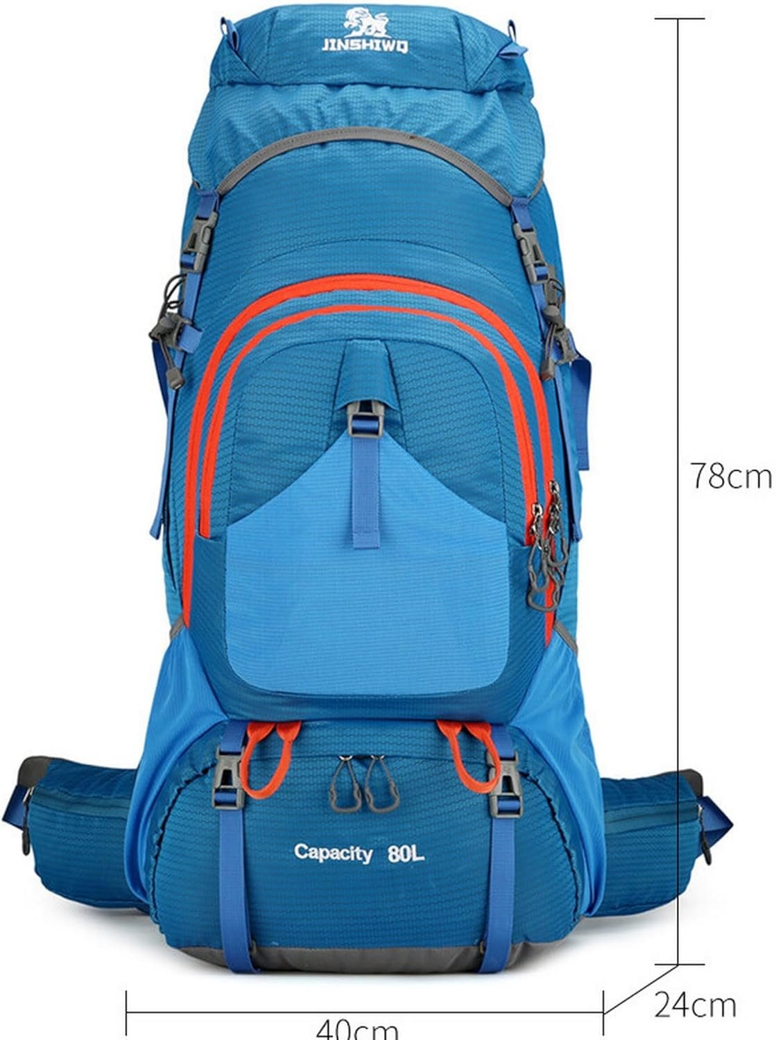 80L Backpack Outdoor Sports Hiking Backpack Multi-Functional Sports Travel Luggage Camping Large Capacity Mountaineering Bag
