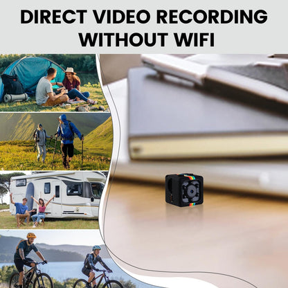 Spy Camera, UCOCARE No WiFi Security Camera, Hidden Camera with 32GB Memory Card, Mini Camera, 1080P FHD Video, 12MP Photo Shooting, Night Vision, Motion Detection, 360Â°Rotation Bracket(Black)