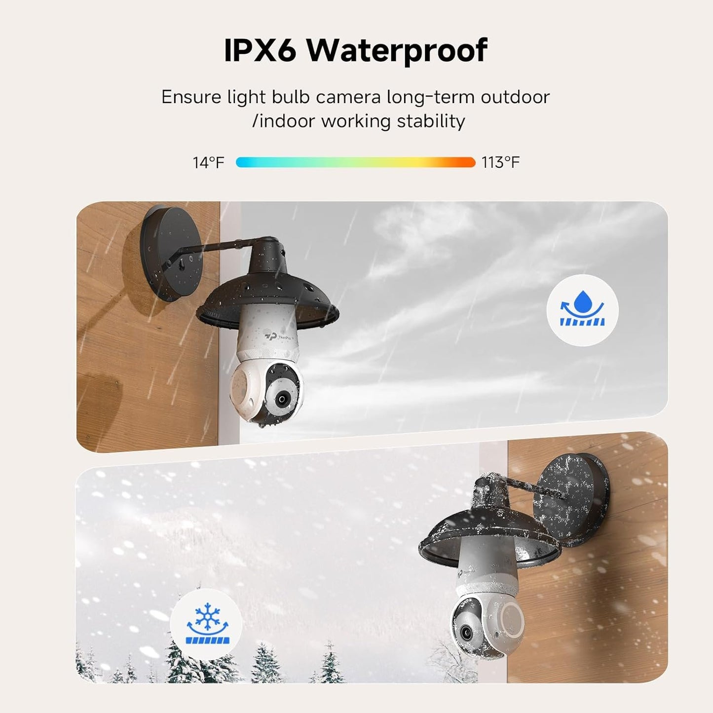 2K Light Bulb Security Cameras Wireless Outdoor, 5G&2.4G WiFi Cameras for Home Security Outside Indoor, IPX6 Waterproof, 360° Motion Tracking and Human Detection, Security Camera Outdoor