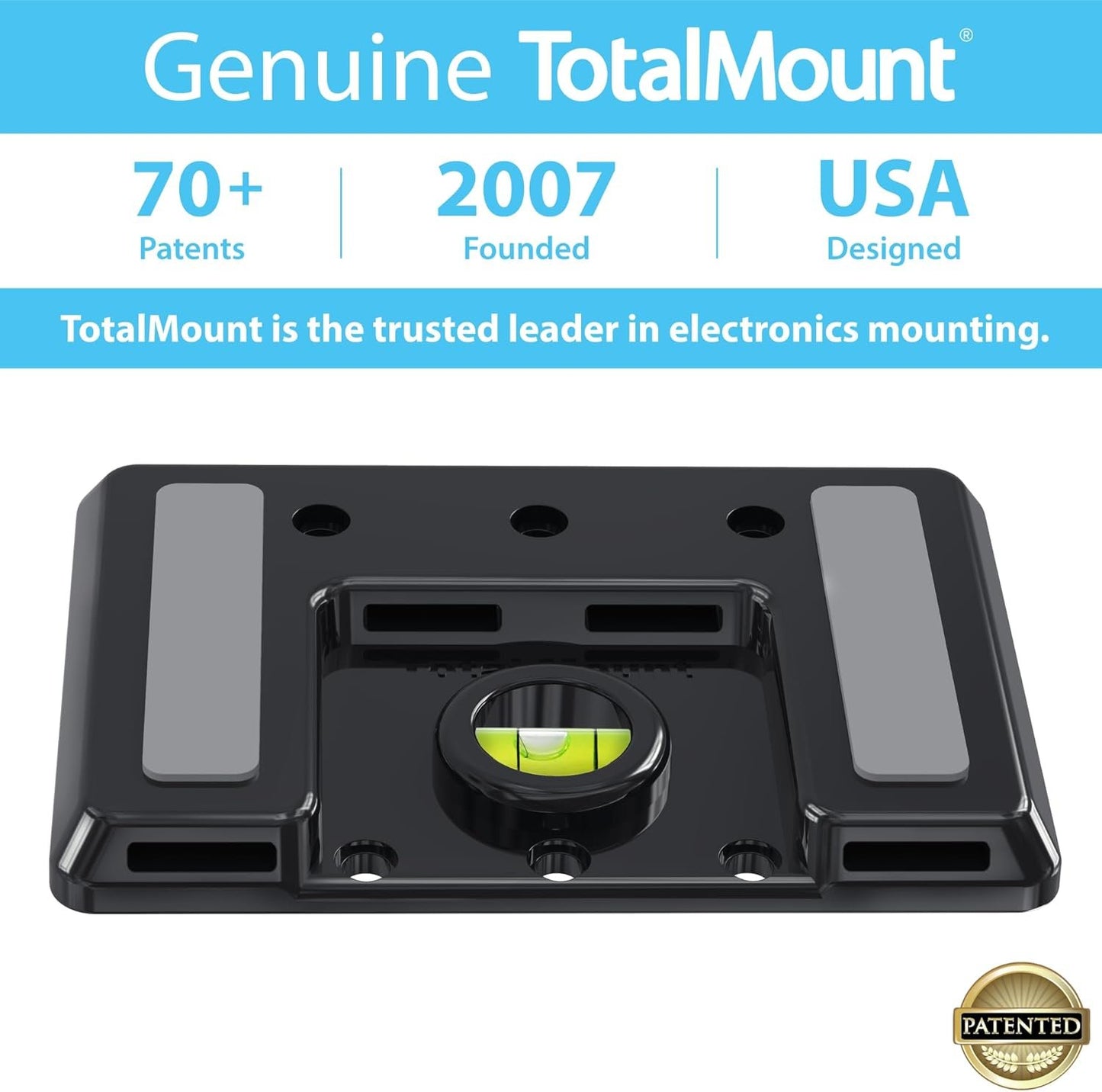 TotalMount Universal Mount for Electronics – Adjustable and Secure Wall Mount for Your Cable Box, Router, Modem, Wi-Fi Devices, DVR, and More