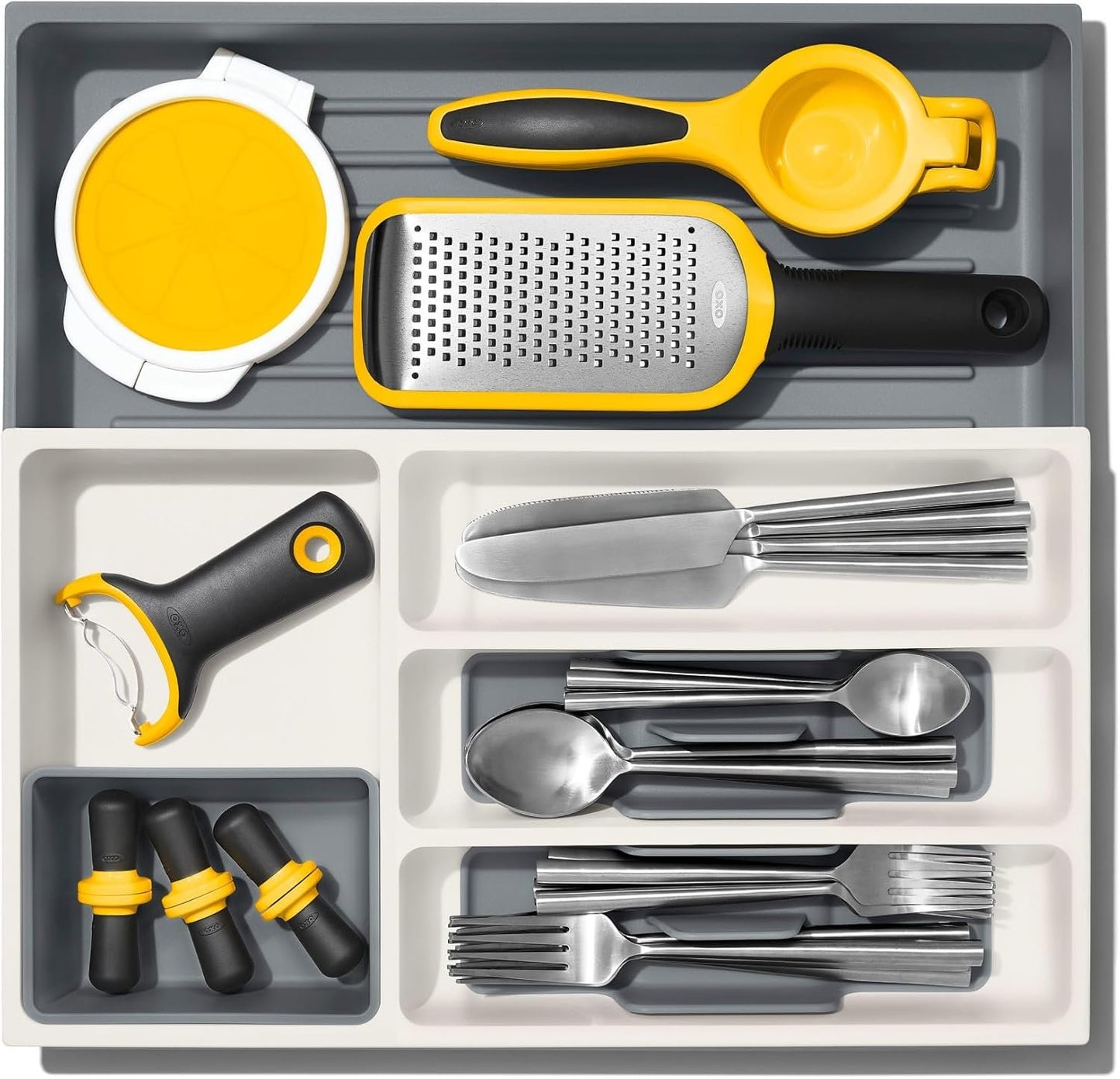OXO Good Grips Expandable Utensil Drawer Organizer, Kitchen Organizers and Storage Drawer