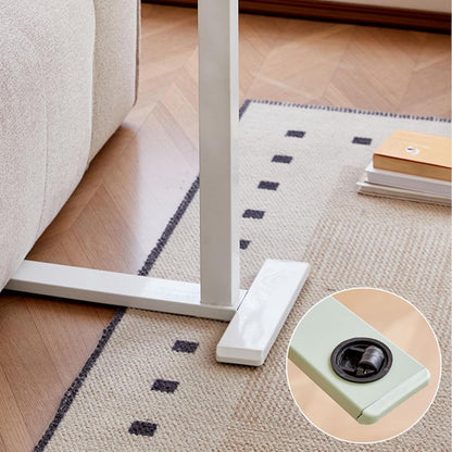 Medical Tiltable Overbed Table, Pneumatic Height Adjustable, Laptop Desk with Wheels, Mobile Standing Desk, Rolling Computer Cart, Suitable for Hospital and Home Use (Walnut Coloured)