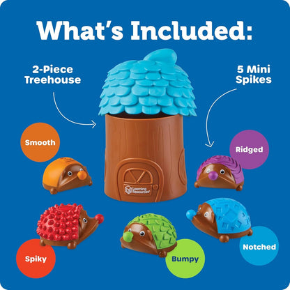 Learning Resources Spike the Fine Motor Hedgehog Sensory Tree House, Amazon Exclusive, Fine Motor Game for Toddlers, Easter Gifts for Kids, Ages 18 mos+