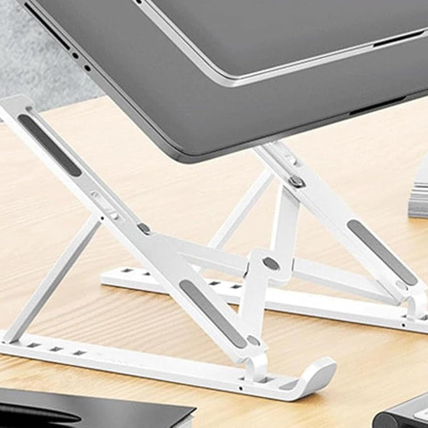 Generic Foldable Laptop Stand, Adjustable Height Multi-Angle Laptop Mount for Laptops, Tablets, Projectors