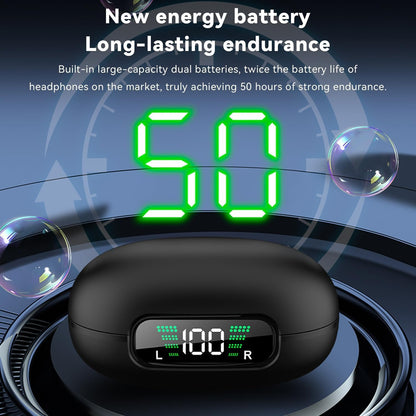 Wireless Earbuds Bluetooth V5.3 Clip-On Open Headphones with Charging Case Waterproof Earbuds Built in Mics Long Playtime High-Fidelity Stereo Earphone Noise Reduction Bluetooth Headsets for Sports