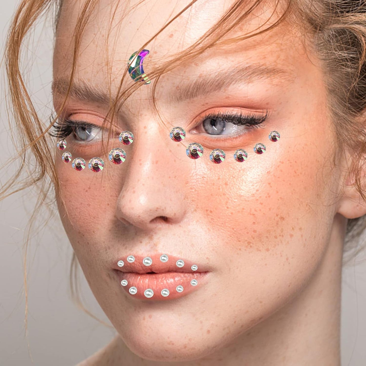 6 Sheets Rhinestone Stickers for Face Eyes Body Set, Self Adhesive Gem Stickers for Women Festival Accessories, Crystal Stickers for Rhinestones Make Up Nail Art Decorations