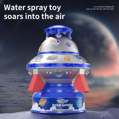 Water Sprayer Toy, Rotating Luminous Sprinkler, Interactive Water Play, Reusable Squirting Feature, Backyard Beach Pool Fun, Summer Play Equipment 7.09x7.09x9.45