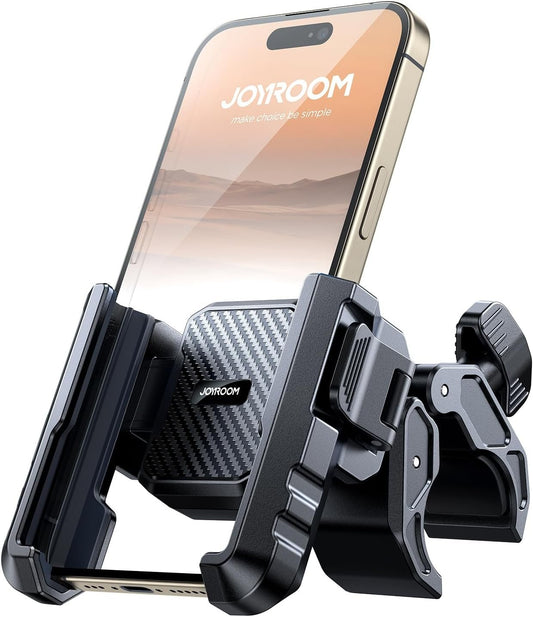 JOYROOM 2025 Anti-Vibration Motorcycle Phone Holder, Bike Phone Holder Handlebar 360° Rotation, Universal Motorcycle Cell Phone Holder for iPhone 16 15 14 Pro Max, Samsung S24 S23 Ultra, 4.7-7 Inch