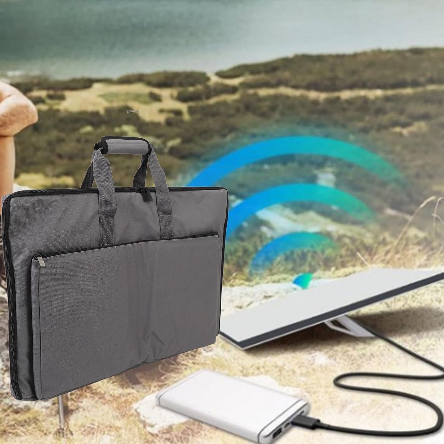 Outdoor Travel Bag - Backpack for Dish and All Accessories, Lightweight and Easy to Carry, Portable Satellite Travel Bag for Gen 3 Accessories