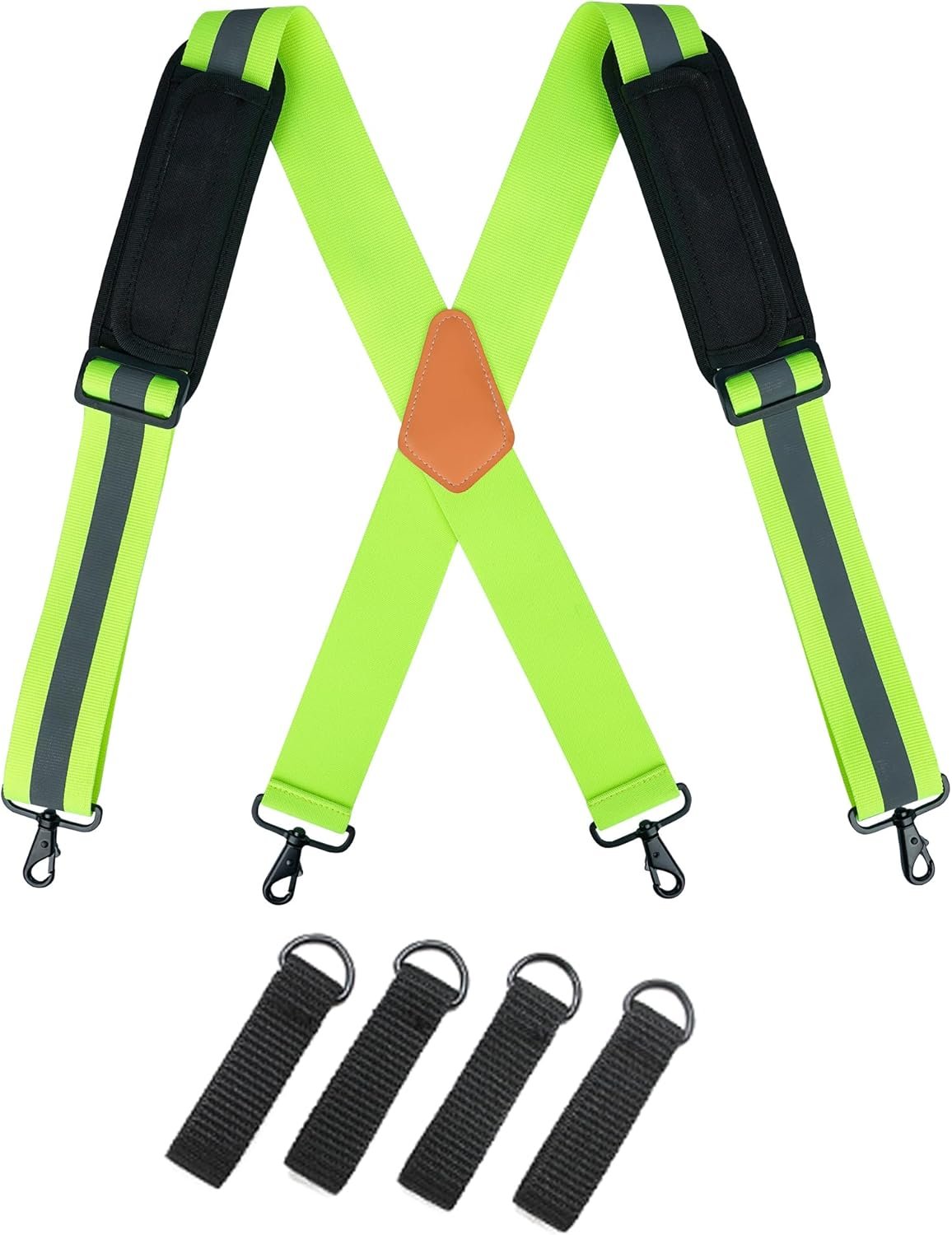MELOTOUGH Tool Belt Suspenders Tool belt Harness for Heavy Duty Work belt with Movable shoulder Pads