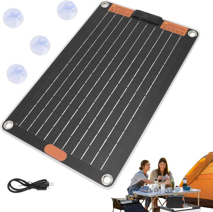 Solar Panel Charger - Portable Solar Panel | 5V Portable Solar Charger | 2A Solar Generator | Wireless Charging Solar Panel Power | Multi Device Solar Panel Charger Supply for Cell Phones Tablets