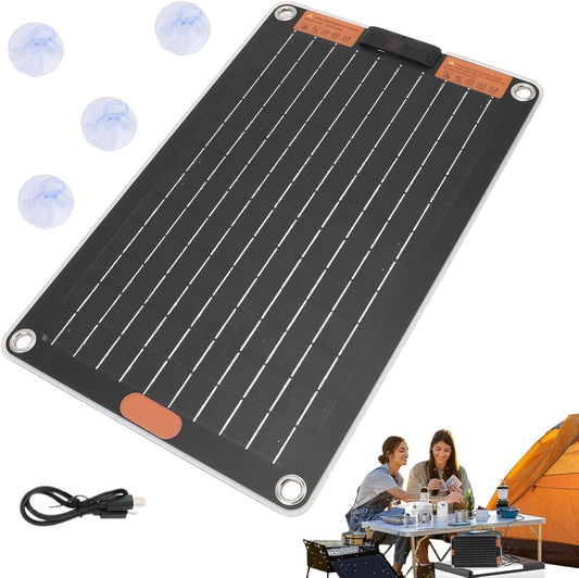Solar Panel Charger - Portable Solar Panel | 5V Portable Solar Charger | 2A Solar Generator | Wireless Charging Solar Panel Power | Multi Device Solar Panel Charger Supply for Cell Phones Tablets