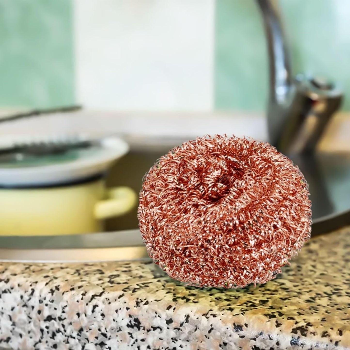Cleaning Essentials - Confezione da 3 palline di spugna ramate per un'efficace manutenzione della punta del ferro