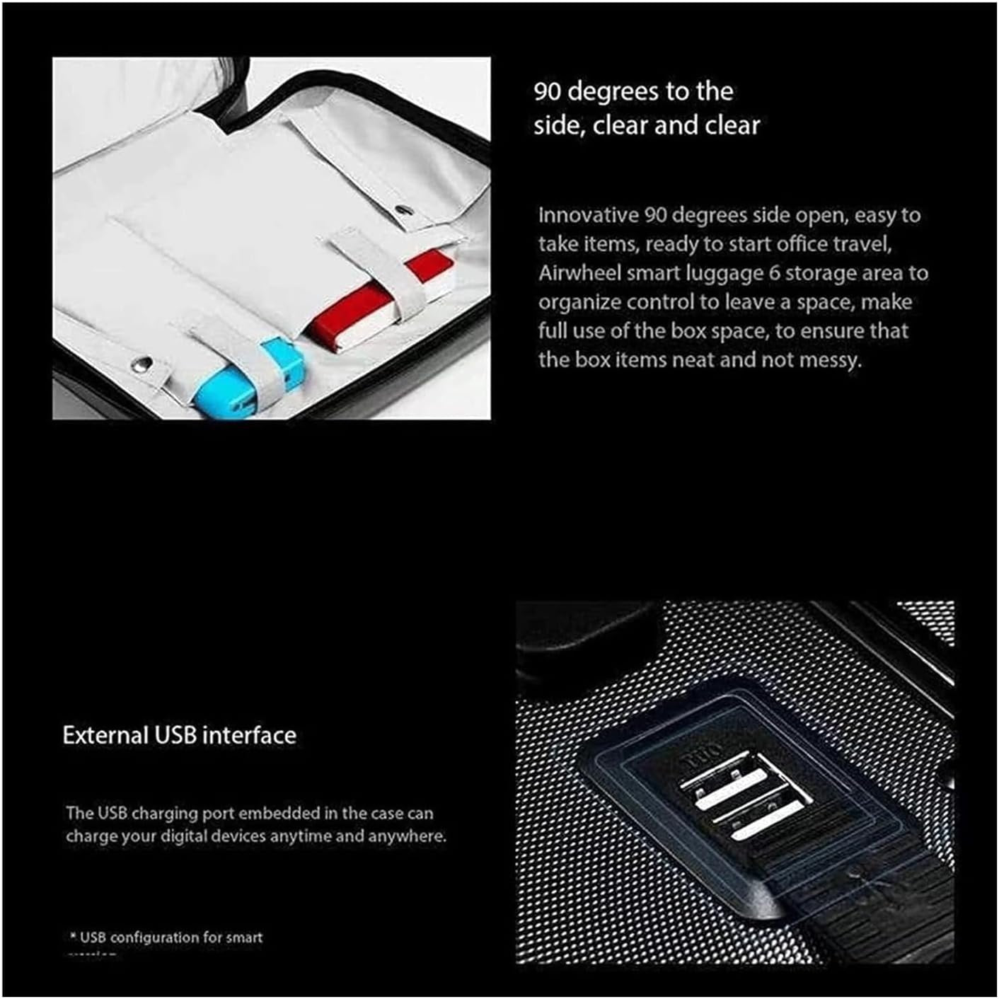 QWAXTRIW Qwaxtriw Suitcase Carries Luggage Intelligent Auto Tracking Pack Case Alarm Cases with Wheels Security Anti-theft Luggage Large Capacity Durable (Color : Silver-)