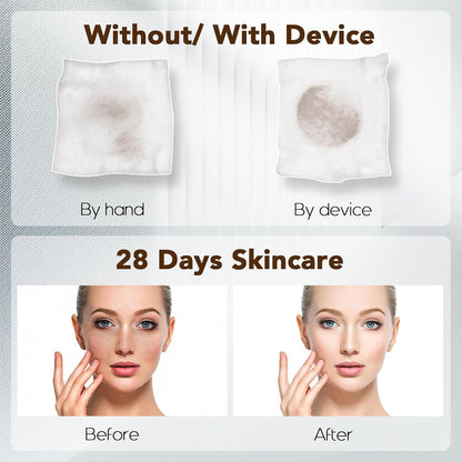 DOCOCO Facial Massager, Rechargeable Face Lift Device, Home Skin Care Tools with Microcurrent, Vibration, Hot Compress, Clean Pores, Moisturize and Firm Skin, Reduce Wrinkle, Fine Lines