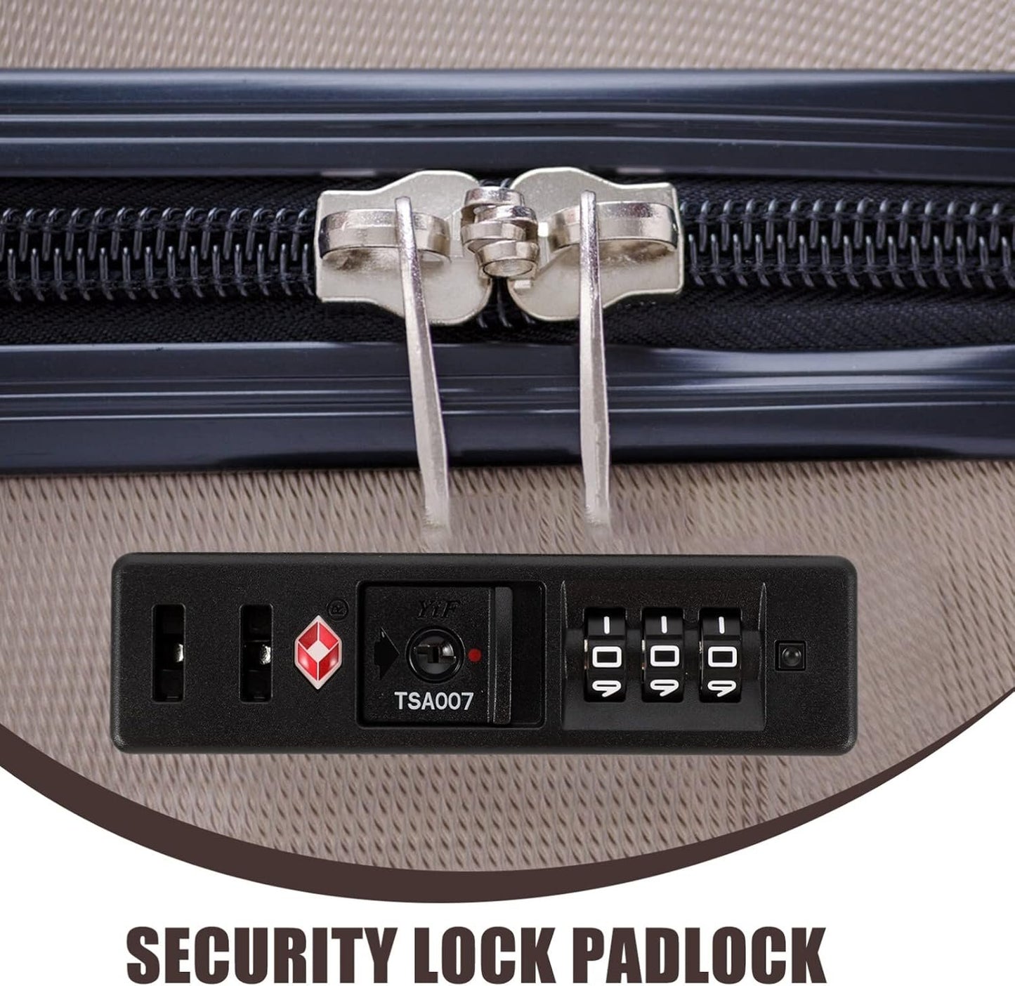 iplusmile 2 Pack Customs Code Lock TSA Security Lock, Luggage Travel Lock Toolbox Bag Combination Zipper Fixed Locks 3 Digit for Travel Backpack Customs Fixed Safety Lock
