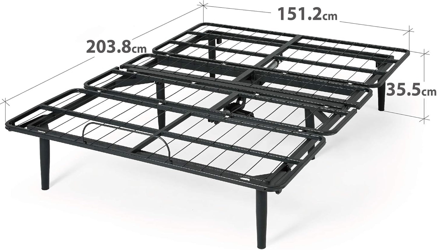 Zinus Queen Bed Frame Adjustable Smart Base Bed Base | Steel Slat Support Furniture