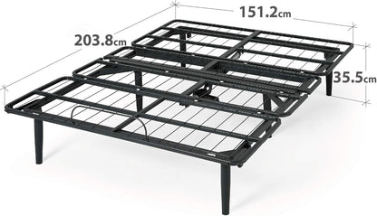 Zinus Queen Bed Frame Adjustable Smart Base Bed Base | Steel Slat Support Furniture