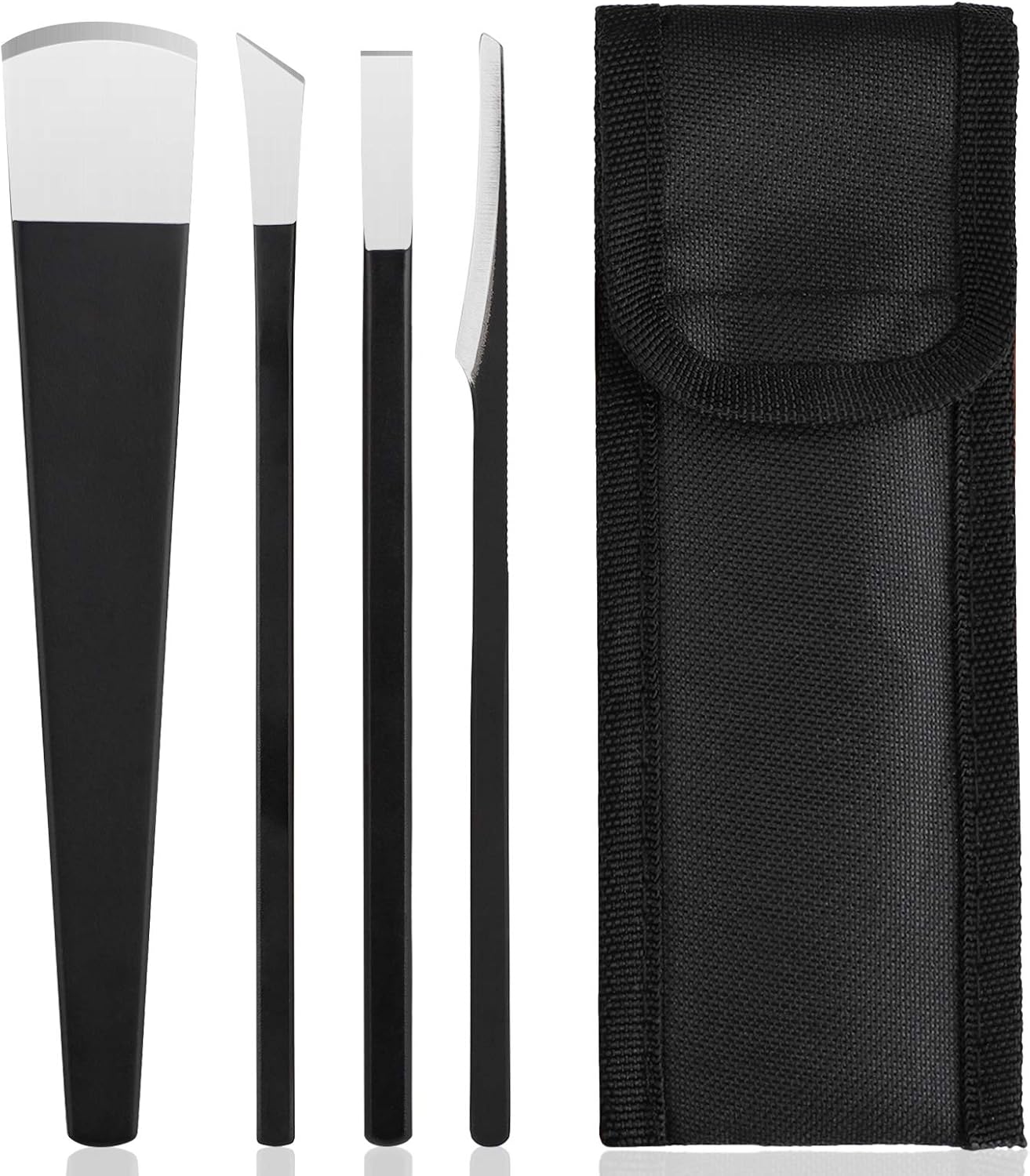 4pcs Pedicure Knife Set, Segbeauty Ingrown Toenail Knife, Correction Nippers Clipper Remover with Carry Bag, High Manganese Steel Nail Care Foot Repair Cutter for Calluses, Beauty Salon Home Use