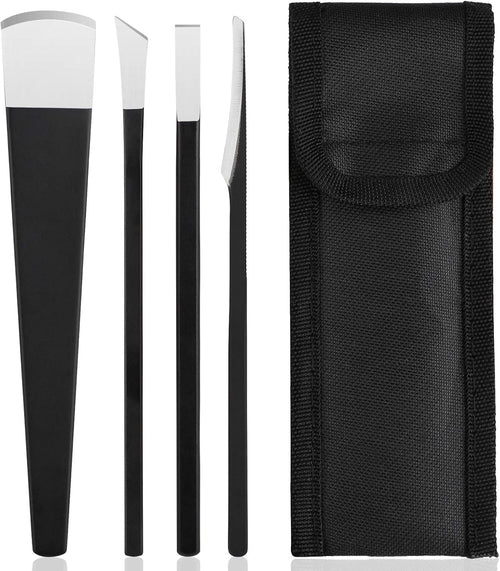 4pcs Pedicure Knife Set, Segbeauty Ingrown Toenail Knife, Correction Nippers Clipper Remover with Carry Bag, High Manganese Steel Nail Care Foot Repair Cutter for Calluses, Beauty Salon Home Use