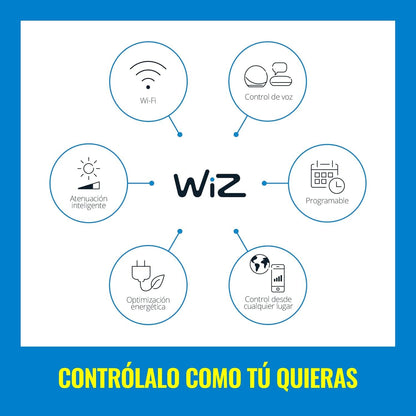 WiZ WiFi Controllable Warm to Cold Light A19 Bulb - Compatible with Alexa