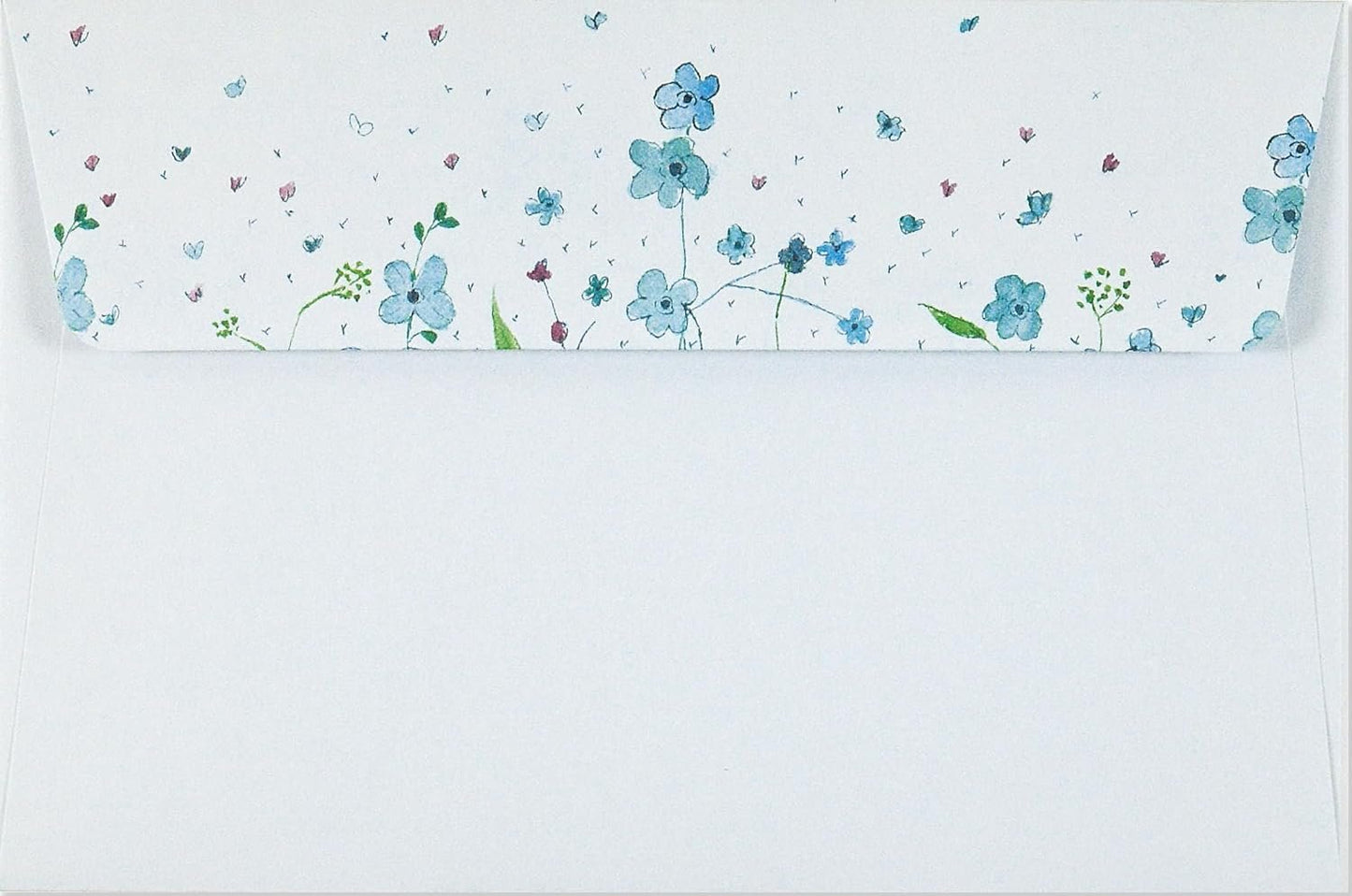 Blue Flowers Boxed Stationery