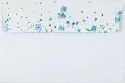 Blue Flowers Boxed Stationery