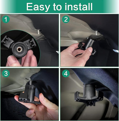 Car Trunk Hook 2 Pieces ABS Trunk Shopping Bag Hook, Interior Car Hanging Luggage Hook Accessories for Tesla Model 3, Black