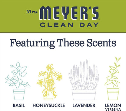 Mrs. Meyer's Clean Day Dish Soap Refill, Cruelty Free Dishwashing Liquid, Lemon Verbena Scent, 1.4 Liter Refill for Dish Soap Bottle