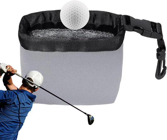 Golf Club Cleaning Pouch, Detachable Ball Washer, Portable Compact Waterproof Exterior Clip, Maintenance Tool for Driving Range and Golfs Course Use, Drivings Range Accessoriess