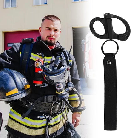 Quick Release Clip Shackle, Firefighter Rigging Tool, 6.3x4.72x0.79 Inches Marine Grade Stainless Steel 316 Buckle, Buckle Fire Rescue Gear for Safety, and Outdoor