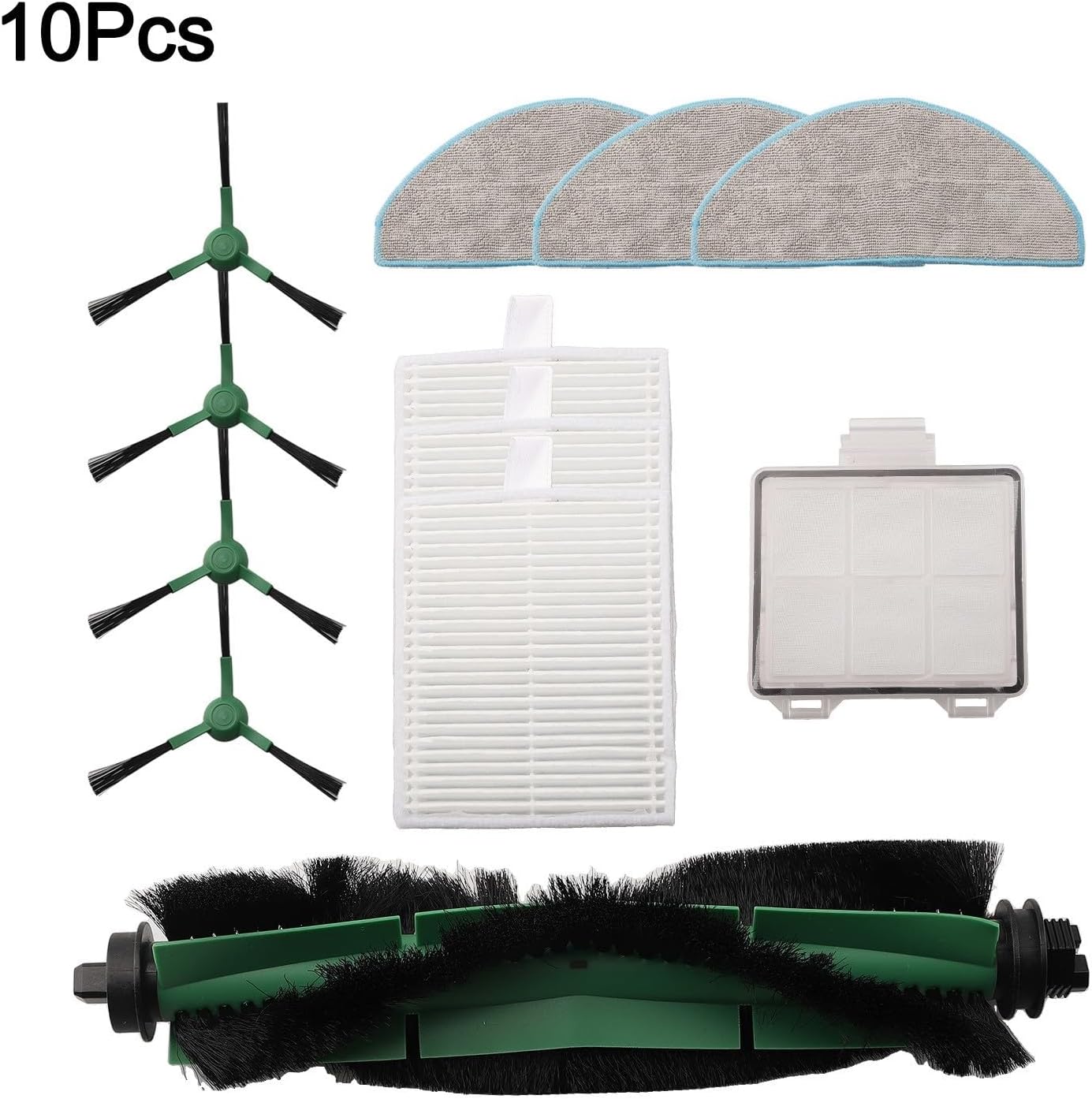 Cleaning For Essentials Kit spazzola principale con filtri e panni mocio insieme a spazzole laterali per Roomba modelli Y0140/Y0110/Y0112