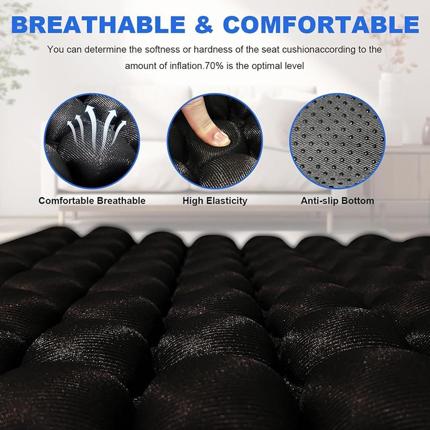 Airplane Cushion - Comfortable Sitting Pad | Foldable Comfort Seat Cushion for Driving, Camping, Travel, Airplane, Workplace, Couch