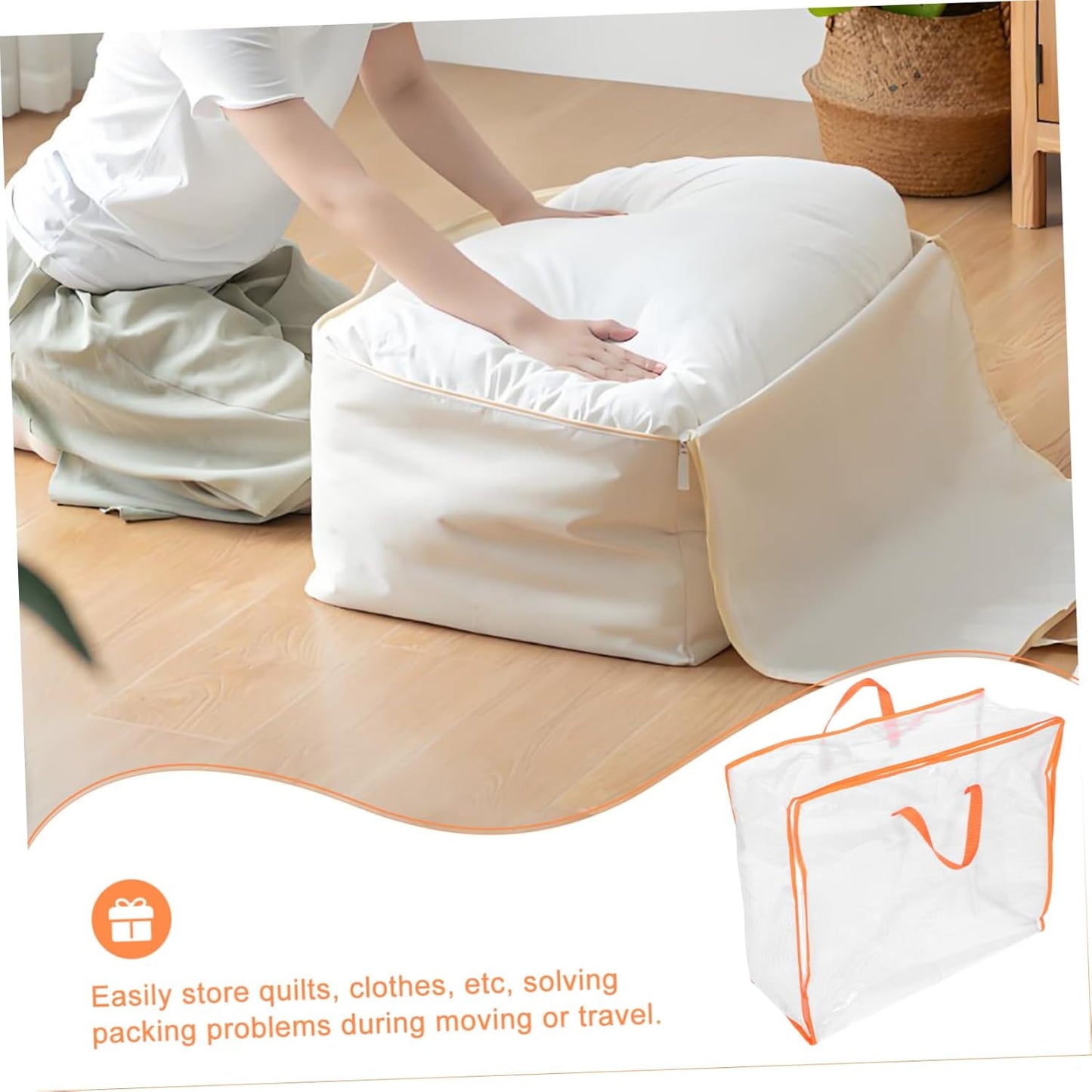 BESPORTBLE Large Capacity Quilt Packing Bag Storage Bag for Clothes Bedding and Pillows Versatile Organization for Home Travel and Moving
