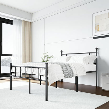 FDLOGW 18 in High Metal Full Size Bed Frame with Headboard & Footboard, Platform Bed Frame Full Size Mattress Foundation, No Box Spring Needed, Easy Assembly, Heavy Duty