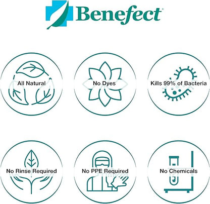 Benefect Botanical Decon 30 Disinfectant Cleaner, 4 oz. Spray Bottle, Light Lemon & Thyme Scent, Hospital Grade Disinfectant, Kills Over 99.99% of Germs, Safe for Food-Contact Surfaces (Pack of 4)
