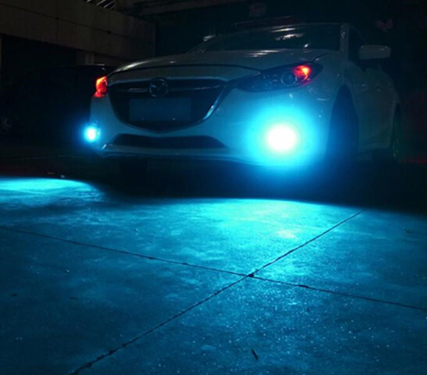Alla Lighting H8 H11 LED Bulbs, Fog Lights or DRL Lamps Replacement 8000K Ice Blue 12V H11LL H8LL H16 for Cars, Trucks, Xtreme Super Bright 3030 36-SMD 12V Upgrade