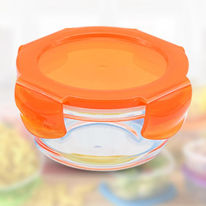 ARSUK Small Glass Food Storage Container With Lids 200ml/7oz - 6PCS Glass Mixing Bowls Set - Mean Prep Containers - Leakproof & Airtight, BPA-Free, Microwave, Oven & Freezer Safe