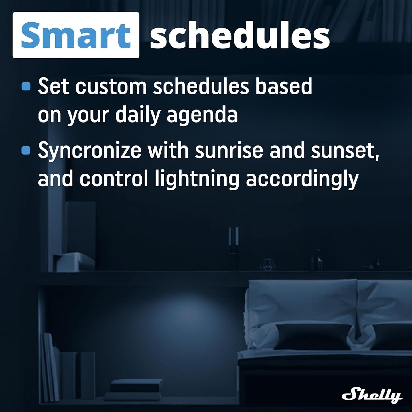 Shelly Dimmer 2, Intelligent WiFi Dimmer, No Neutral Conductor Required, Home Automation, Compatible with Alexa & Google Home, iOS Android App, No Hub Required, Dimmable Lights (Pack of 4)