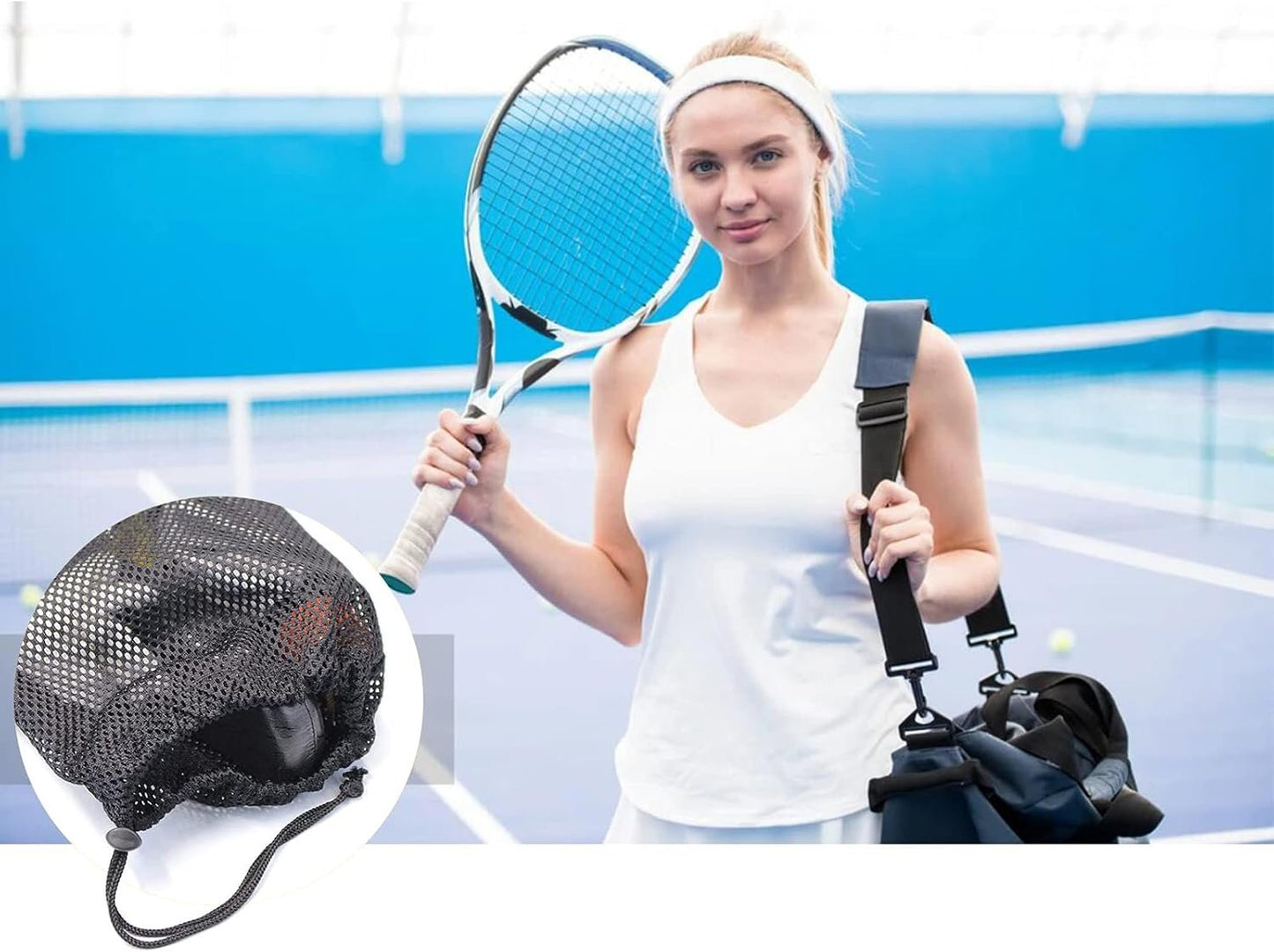 5 PCS Multi Purpose Nylon Black Mesh Drawstring Storage Ditty Bags for Travel & Outdoor Activity & Collecting (11 x 7.5inch)