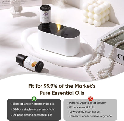 Waterless Diffuser for Essential Oil, Scent Air Aromatherapy Diffuser, Mini Portable Aroma Diffusers with 3 Mist Modes, Cycle Start, for 160 sq.ft Room Home Office Bedroom