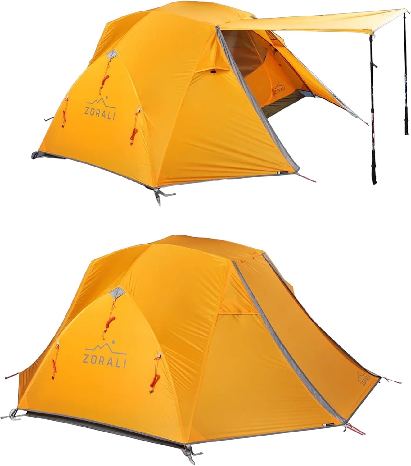 Zorali Highland 2-Person Waterproof Tent - Easy Setup Camping & Hiking Tent - Lightweight, Dual Doors, Ideal for Backpacking & Car Camping, 3-Season Outdoor Adventures & Camping Essential