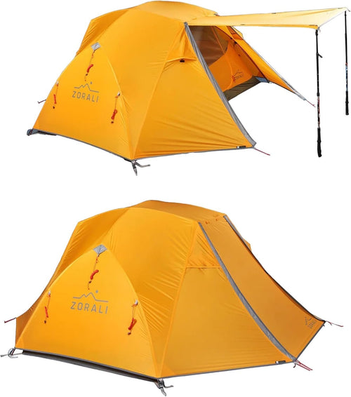 Zorali Highland 2-Person Waterproof Tent - Easy Setup Camping & Hiking Tent - Lightweight, Dual Doors, Ideal for Backpacking & Car Camping, 3-Season Outdoor Adventures & Camping Essential