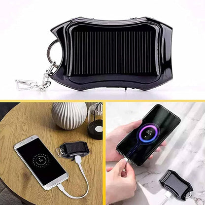 Powers Bank - Solar Charger Powers Bank | 1500mAh Portable Battery, Fast Charging Waterproof Keychains Unit with Bright Flashlight for RV Travel, Camping, Survival Gear, Tablets, Smartphones
