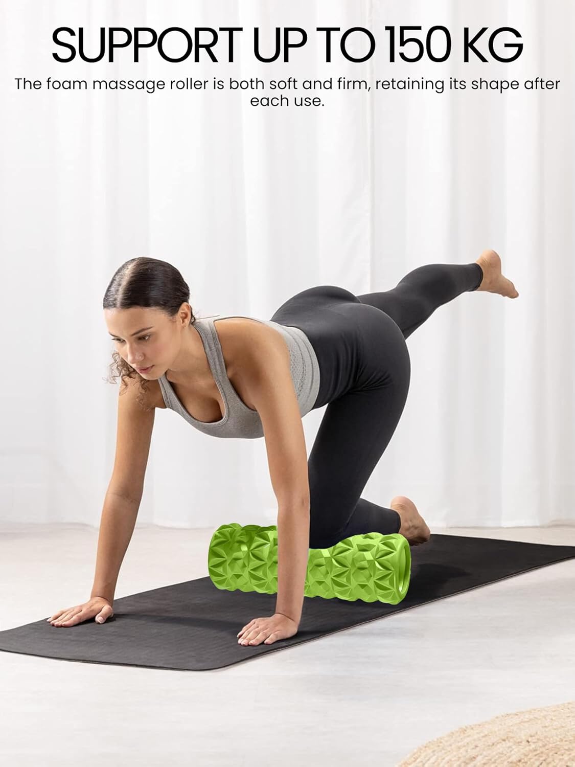 2 x Foam Roller for Trigger Point Therapy. Eva Foam Roller – Massage Roller for Pain Relieving Pain, Training Muscles, Back and Leg Massage, Fitness.33 x 14 cm//29 x 10 cm