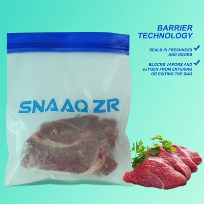 Odor Proof Storage Bags-9" x 10", Reusable Double-Tracked Zip Closure Barrier Storage Bags Lock in Odors Keep Contents Fresh and Waterproof, Large No-Odor Bear Bag fit Camping, Hiking, Water Sports and Home Organization（2 Pack）