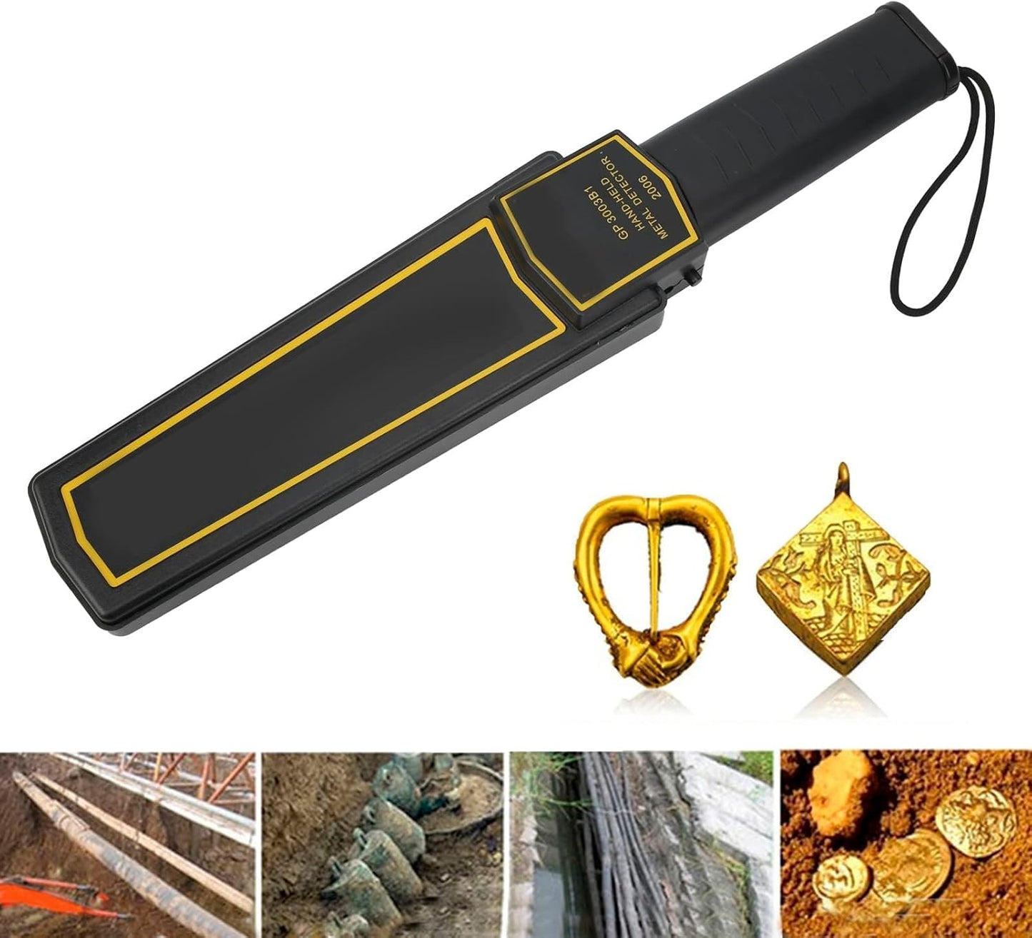 Portable Security Metal Detector, High Sensitivity Portable Metal Detector with Low Sensitivity Switch for Security Inspection, Electronic Product Detection