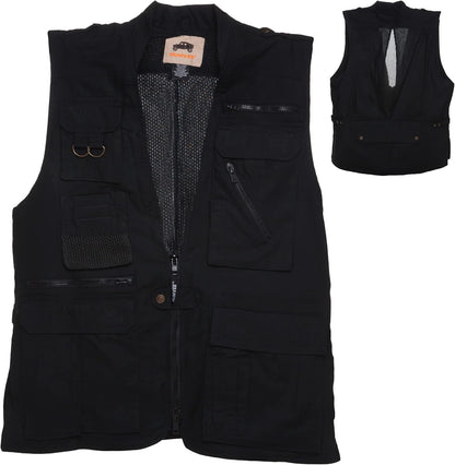 Humvee Safari Photography Vest - Vest for Hunting, Fishing, Camping, Travel, Hiking, Outdoor - 100% Cotton